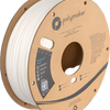 Spool of Polymaker 3D printing filament on a white background